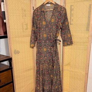 Bohemian Long Sleeve Maxi Dress
